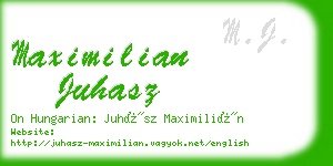 maximilian juhasz business card